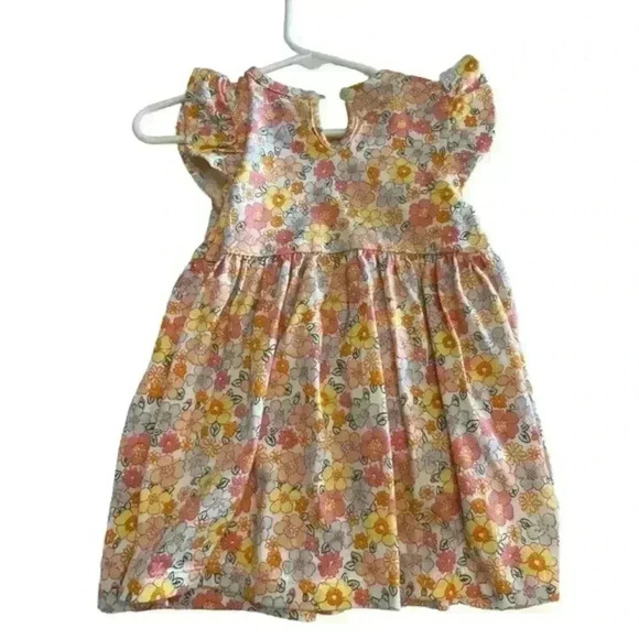 Carter's Two Piece Floral Flutter Dress Size‎ 9 Months - Picture 6 of 7